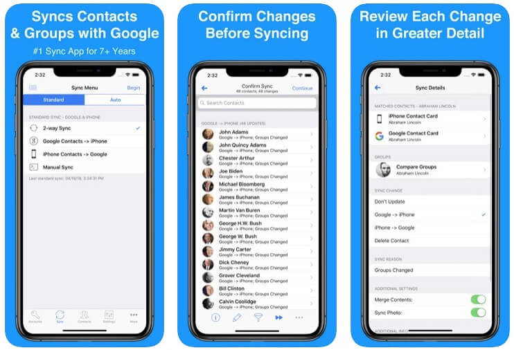 Merge all contacts to icloud